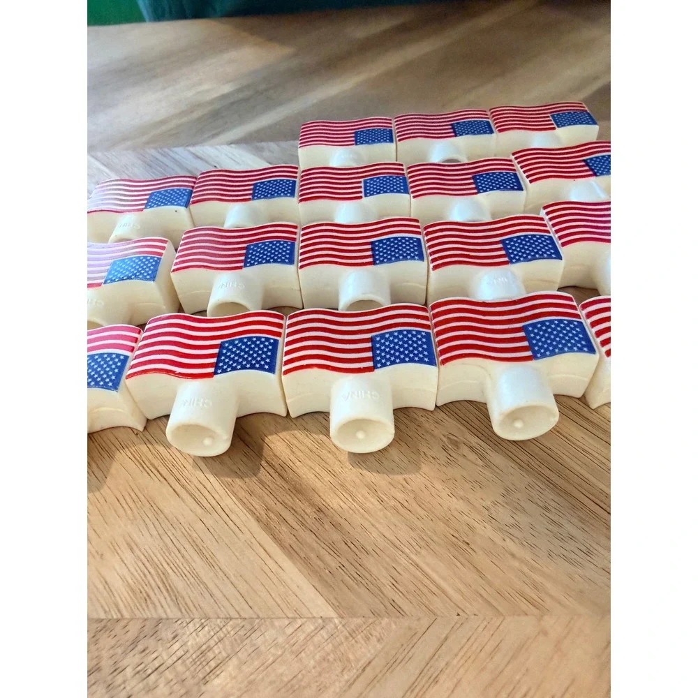 18PC American Flag String Light Covers Patriotic‎ Fourth of July Decor